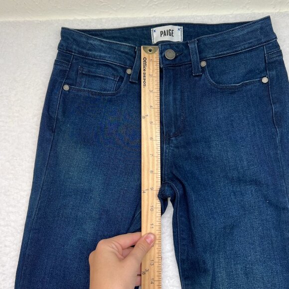 Paige | Blue Manhattan Jean In Georgie Size 27 LONG - Picture 8 of 15